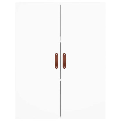 Highboard White 69,5x34x180 cm Engineered Wood