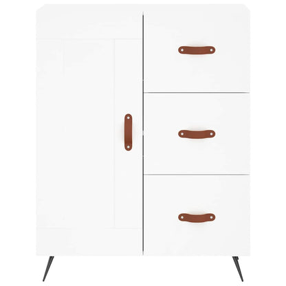 Highboard White 69,5x34x180 cm Engineered Wood