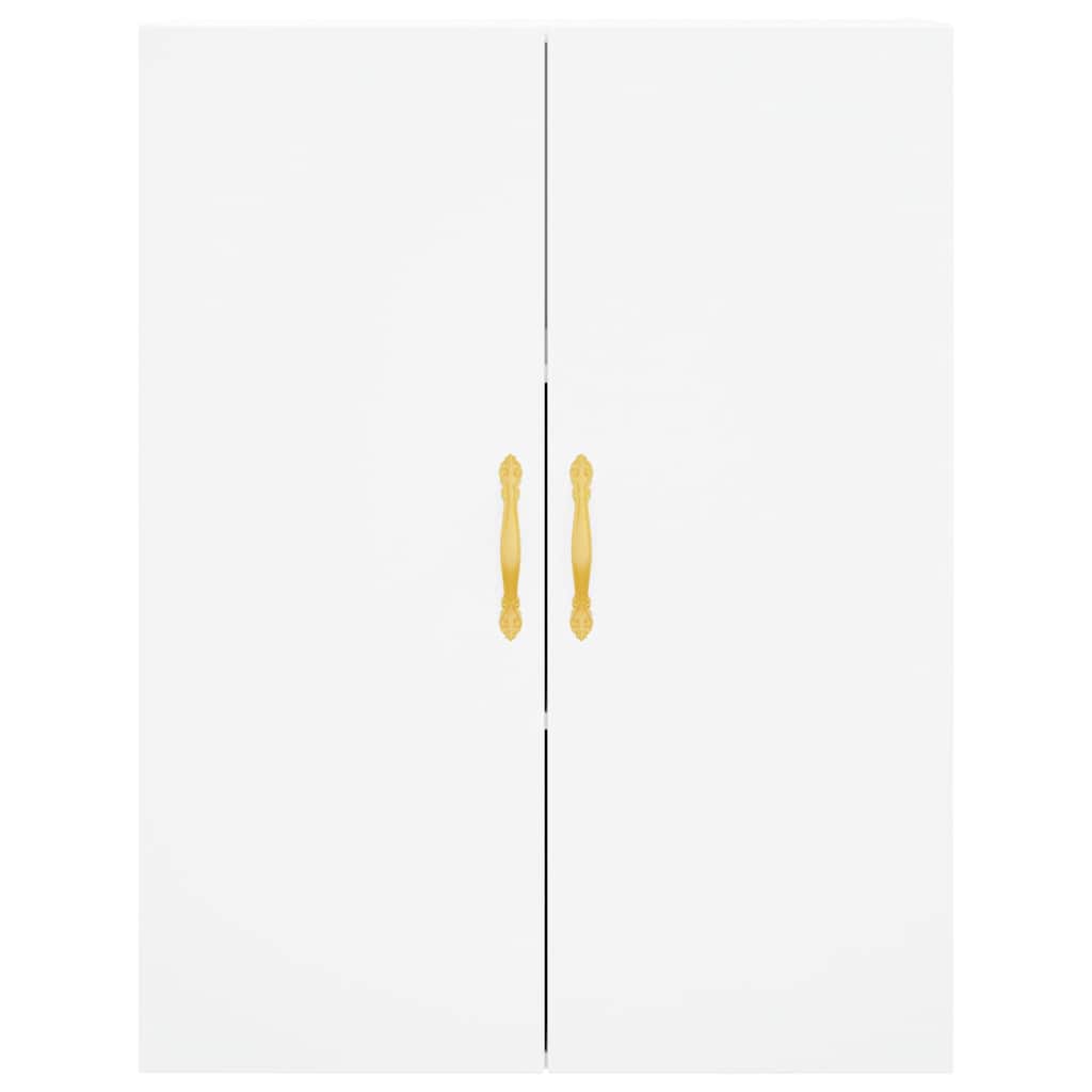 Highboard White 69,5x34x180 cm Engineered Wood