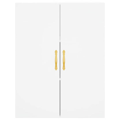 Highboard White 69,5x34x180 cm Engineered Wood