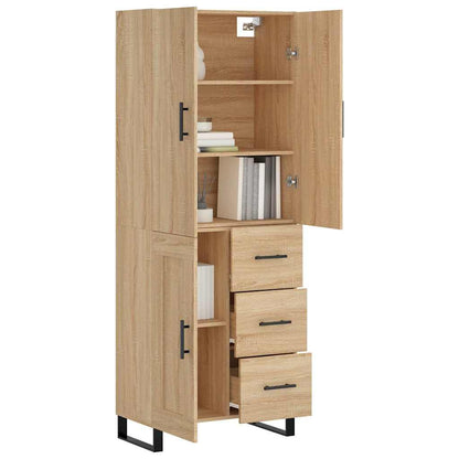 Highboard Sonoma Oak 69.5x34x180 cm Engineered Wood
