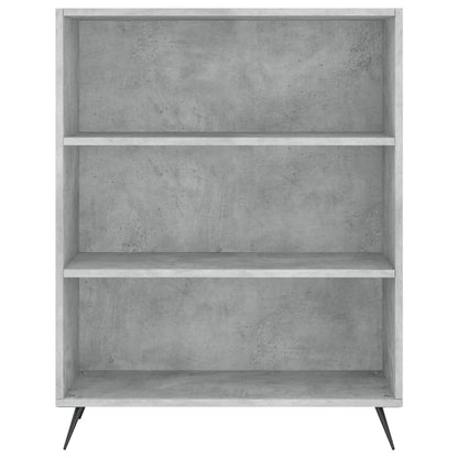Highboard Concrete Grey 69,5x34x180 cm Engineered Wood