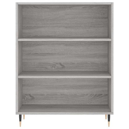 Highboard Grey Sonoma 69,5x34x180 cm Engineered Wood