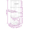Cat Tree with Sisal Scratching Posts Light Grey 154 cm