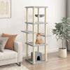 Cat Tree with Sisal Scratching Posts Light Grey 154 cm