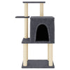 Cat Tree with Sisal Scratching Posts Dark Grey 97 cm