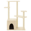 Cat Tree with Sisal Scratching Posts Cream 107.5 cm