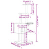 Cat Tree with Sisal Scratching Posts Cream 145 cm