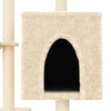 Cat Tree with Sisal Scratching Posts Cream 117 cm