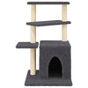 Cat Tree with Sisal Scratching Posts Dark Grey 83.5 cm
