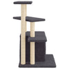 Cat Tree with Sisal Scratching Posts Dark Grey 83.5 cm