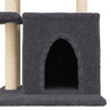 Cat Tree with Sisal Scratching Posts Dark Grey 83.5 cm