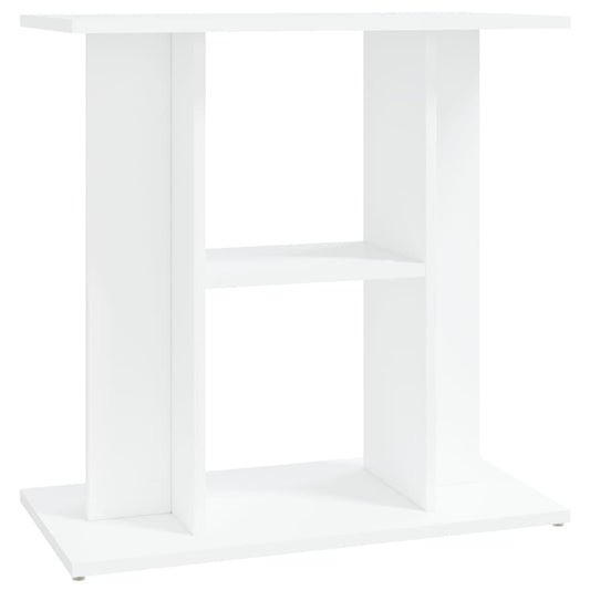 Aquarium Stand White 60x30x60 cm Engineered Wood