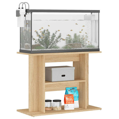 Aquarium Stand Sonoma Oak 80x35x60 cm Engineered Wood