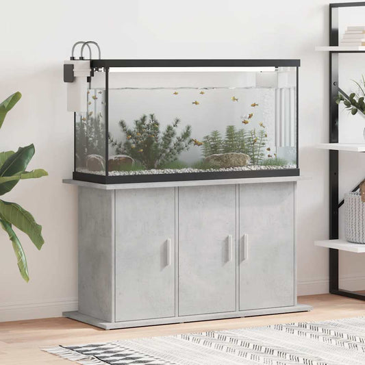 Aquarium Stand Concrete Grey 101x41x58 cm Engineered Wood