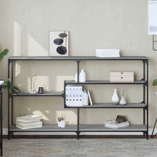 Console Table Grey Sonoma 160x32x95 cm Engineered Wood