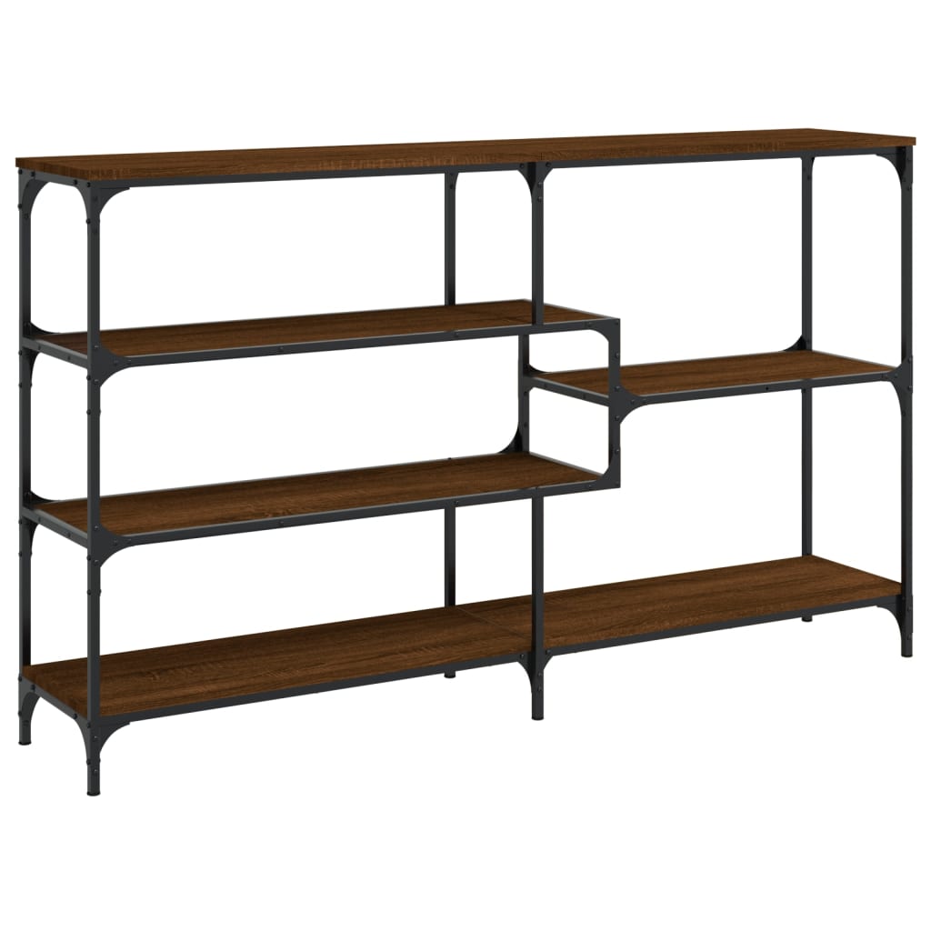 Console Table Brown Oak 160x32x95 cm Engineered Wood
