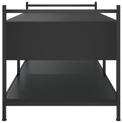 Coffee Table Black 99x50x50 cm Engineered Wood
