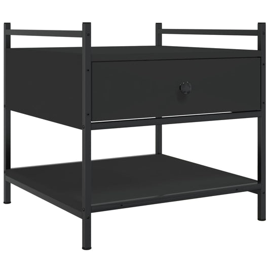 Coffee Table Black 50x50x50 cm Engineered Wood