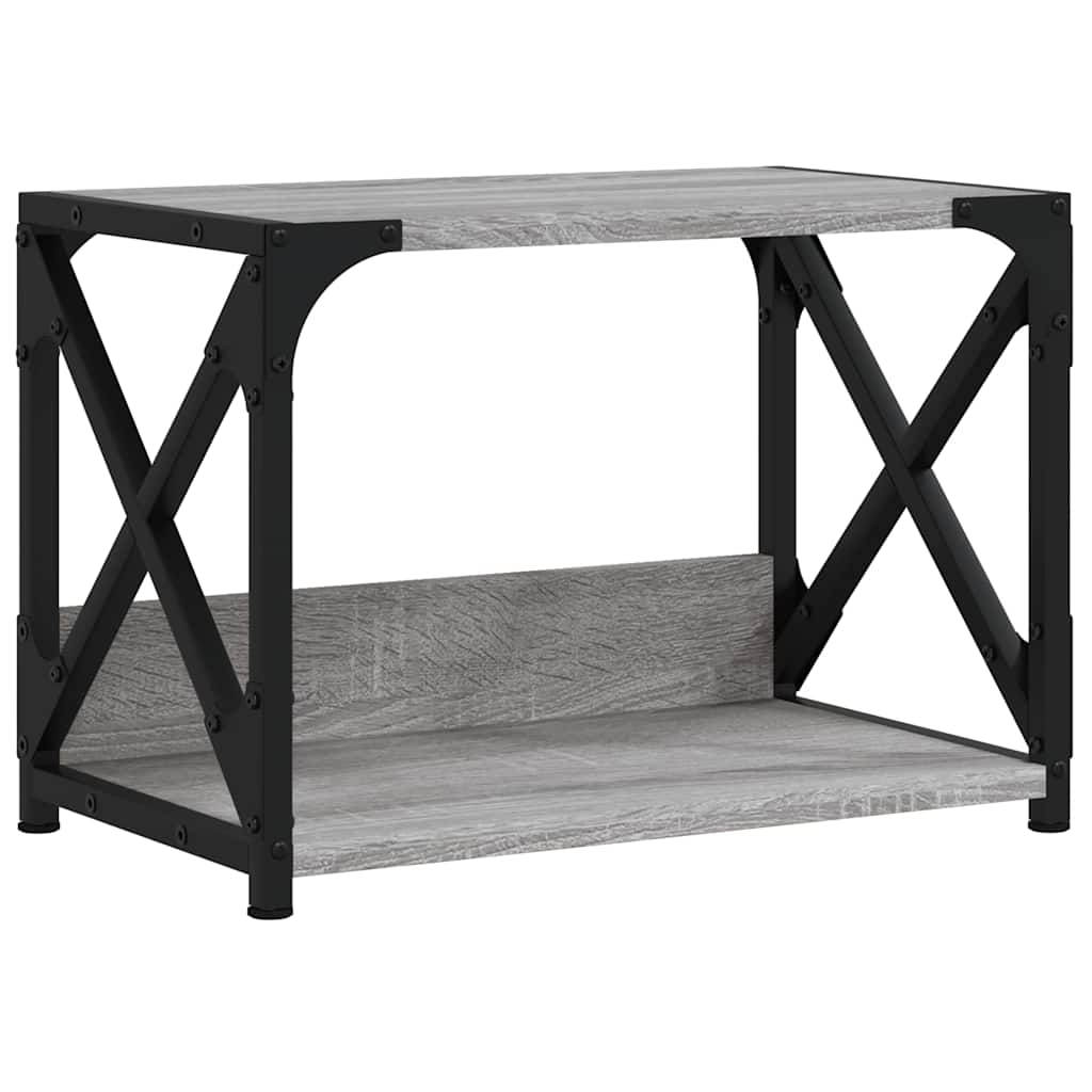 Printer Stand 2-Tier Grey Sonoma 44x26x31.5 cm Engineered Wood