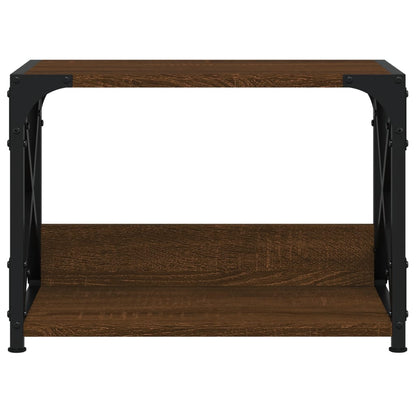 Printer Stand 2-Tier Brown Oak 44x26x31.5 cm Engineered Wood