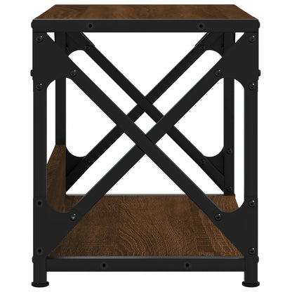 Printer Stand 2-Tier Brown Oak 44x26x31.5 cm Engineered Wood