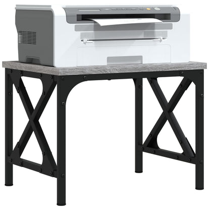 Printer Stand Grey Sonoma 40x30x31 cm Engineered Wood