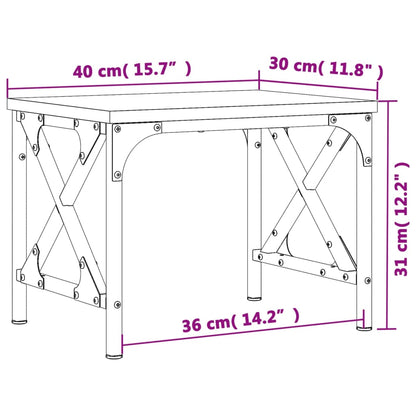 Printer Stand Grey Sonoma 40x30x31 cm Engineered Wood
