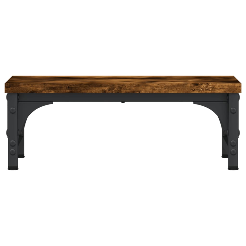 Monitor Stand Smoked Oak 37x23x14 cm Engineered Wood