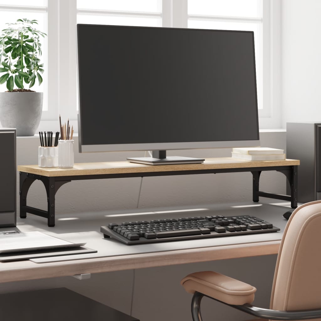 Monitor Stand Sonoma Oak 85x23x15.5 cm Engineered Wood