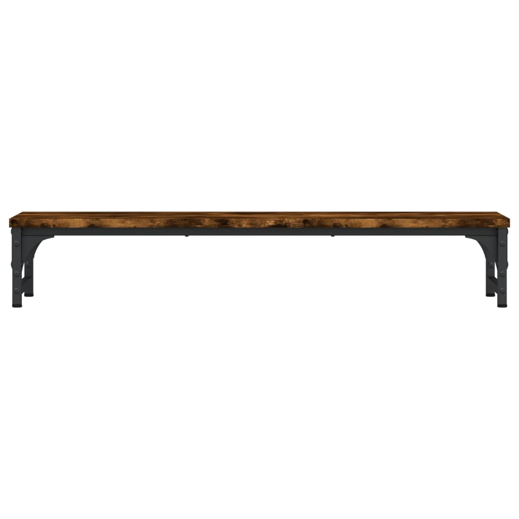 Monitor Stand Smoked Oak 85x23x15.5 cm Engineered Wood