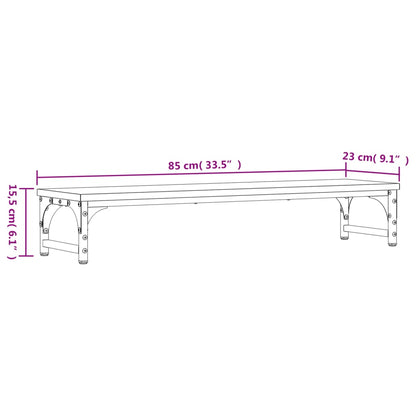 Monitor Stand Grey Sonoma 85x23x15.5 cm Engineered Wood