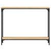 Console Table Sonoma Oak 100x22.5x75 cm Engineered Wood