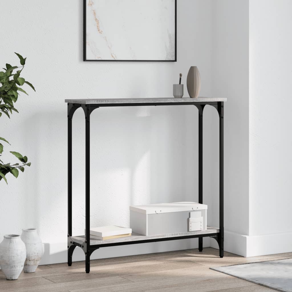 Console Table Grey Sonoma 75x22,5x75 cm Engineered Wood