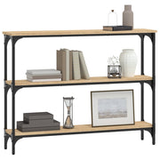 Console Table Sonoma Oak 100x22.5x75 cm Engineered Wood