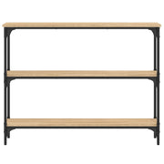 Console Table Sonoma Oak 100x22.5x75 cm Engineered Wood