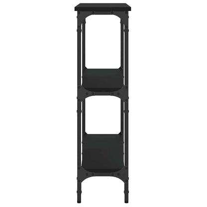 Console Table Black 75x22.5x75 cm Engineered Wood