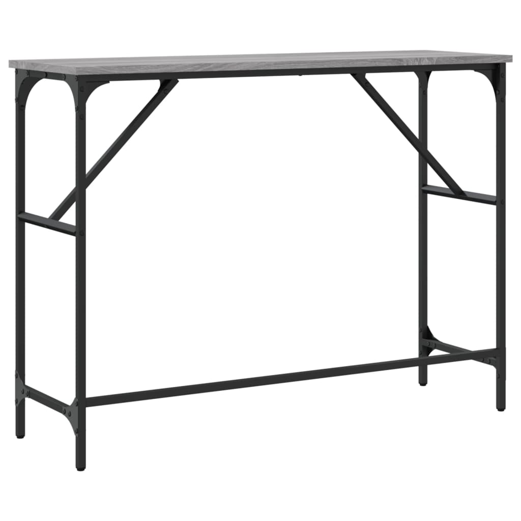 Console Table Grey Sonoma 100x32x75 cm Engineered Wood