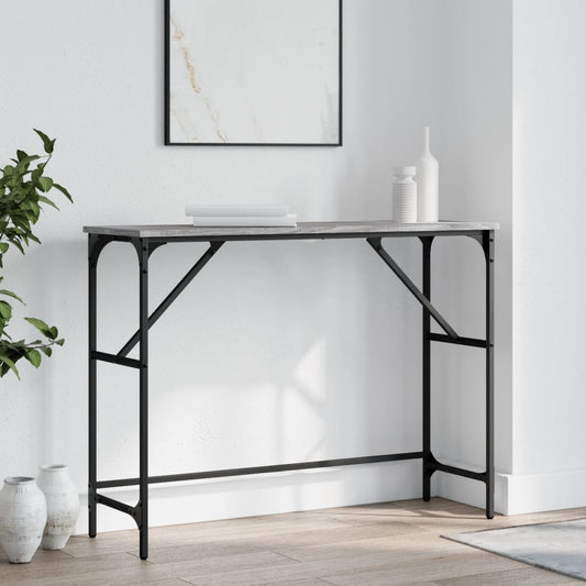 Console Table Grey Sonoma 100x32x75 cm Engineered Wood
