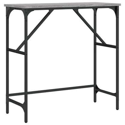 Console Table Grey Sonoma 75x32x75 cm Engineered Wood