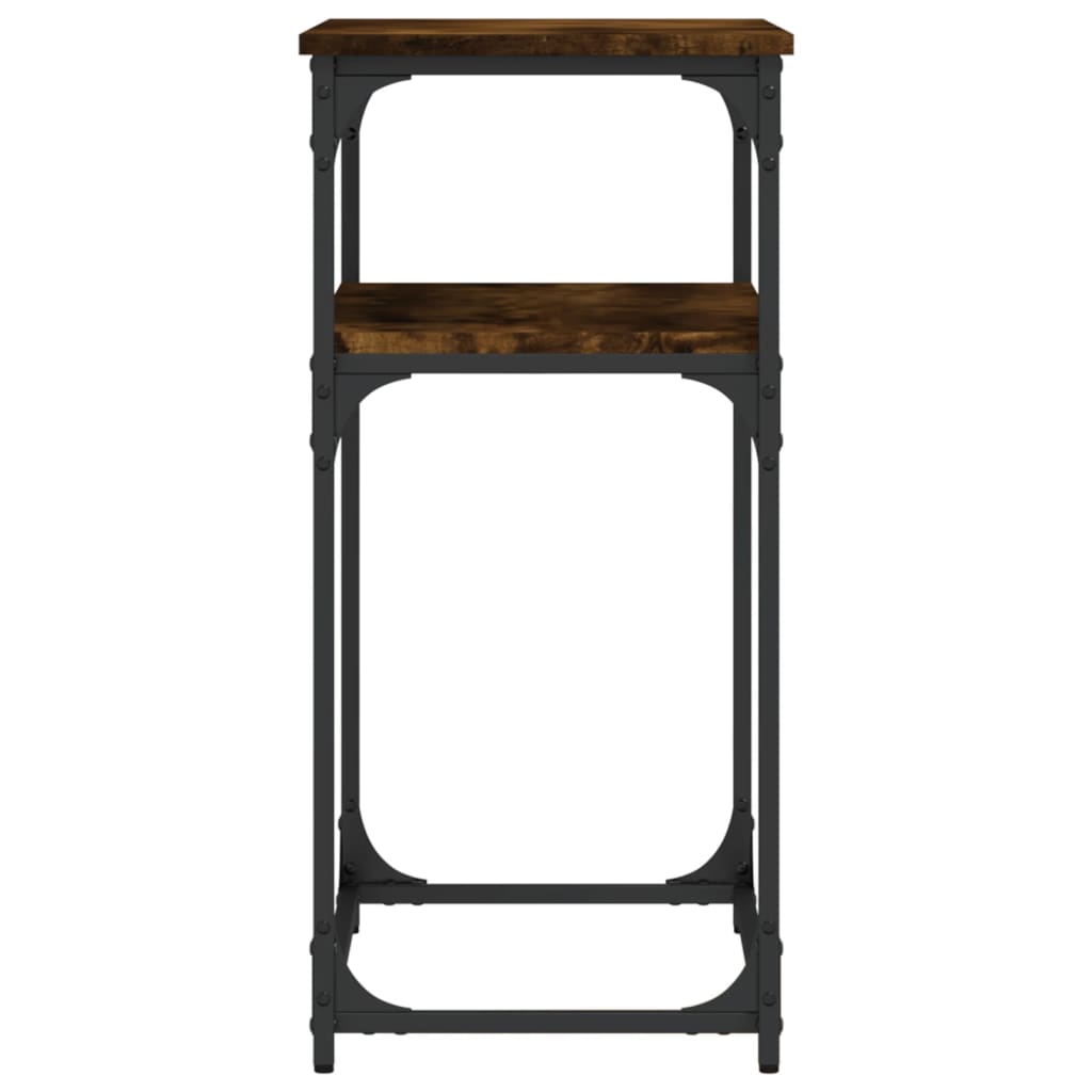 Console Table Smoked Oak 75x35.5x75 cm Engineered Wood