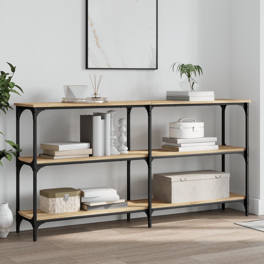 Console Table Sonoma Oak 150x29x75 cm Engineered Wood