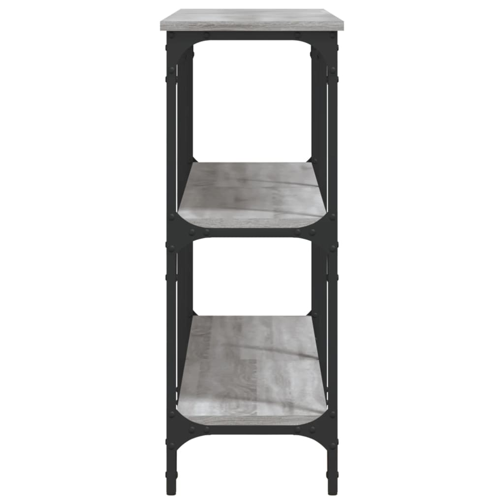Console Table Grey Sonoma 150x29x75 cm Engineered Wood