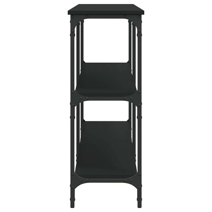 Console Table Black 200x29x75 cm Engineered Wood