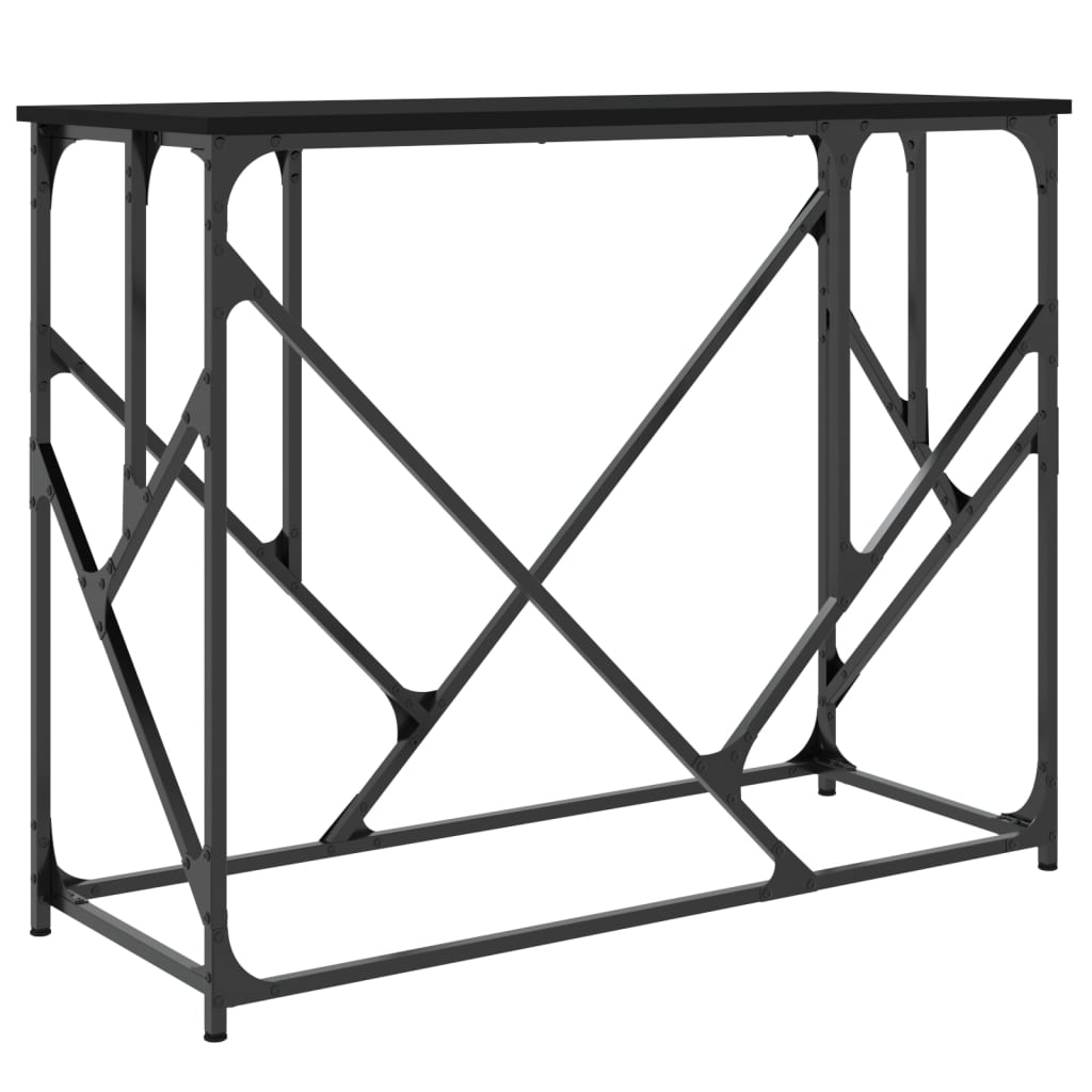 Console Table Black 100x40x80 cm Engineered Wood