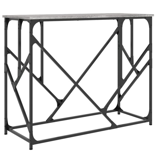 Console Table Grey Sonoma 100x40x80 cm Engineered Wood