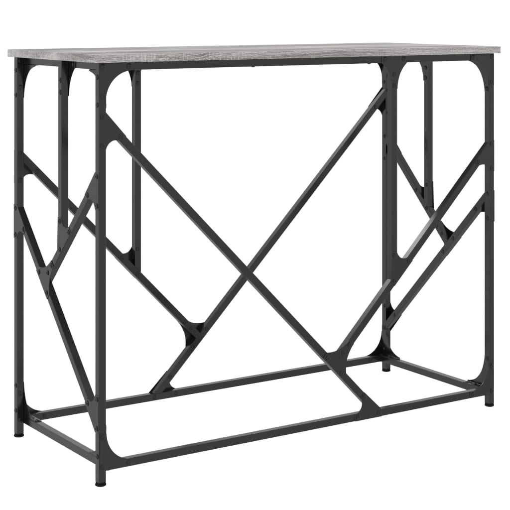 Console Table Grey Sonoma 100x40x80 cm Engineered Wood