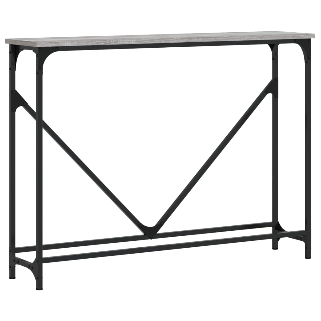 Console Table Grey Sonoma 102x22.5x75 cm Engineered Wood