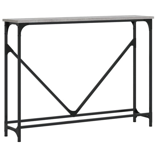 Console Table Grey Sonoma 102x22.5x75 cm Engineered Wood