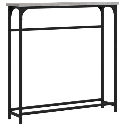 Console Table | Grey sonoma | Engineered wood | Narrow | Adjustable Feet